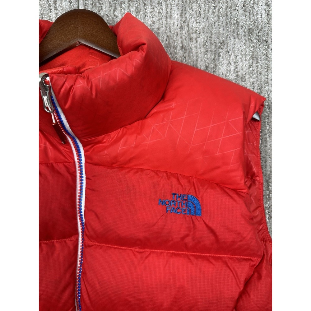 The North Face Village 700 RU14 Women's XL Down Puffer Vest Red White Blue - Picture 5 of 11